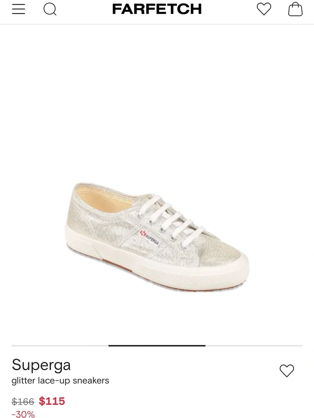 Superga Women's Metallic Cream Lace-Up Sneakers